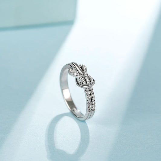 Knot Design Sterling Silver Ring
